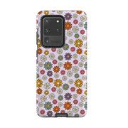Samsung phone case-Mixed Daises-Product Details Raised bevel to protect screen from scratches. Impact resistant polycarbonate shell and shock absorbing inner TPU liner. Secure fit with design wrapping around side of the case and full access to ports. Compatible with Qi-standard wireless charging. Thickness 1/8 inch (3mm), weight 30g. Compatibility See drop down menu for options, please select the right case as we print to order.-Stringberry