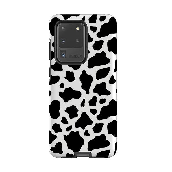 Samsung phone case-Moo-Product Details Raised bevel to protect screen from scratches. Impact resistant polycarbonate shell and shock absorbing inner TPU liner. Secure fit with design wrapping around side of the case and full access to ports. Compatible with Qi-standard wireless charging. Thickness 1/8 inch (3mm), weight 30g. Compatibility See drop down menu for options, please select the right case as we print to order.-Stringberry