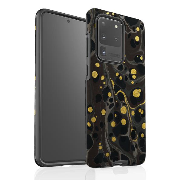 Samsung phone case-Moon Mist-Product Details Raised bevel to protect screen from scratches. Impact resistant polycarbonate shell and shock absorbing inner TPU liner. Secure fit with design wrapping around side of the case and full access to ports. Compatible with Qi-standard wireless charging. Thickness 1/8 inch (3mm), weight 30g. Compatibility See drop down menu for options, please select the right case as we print to order.-Stringberry