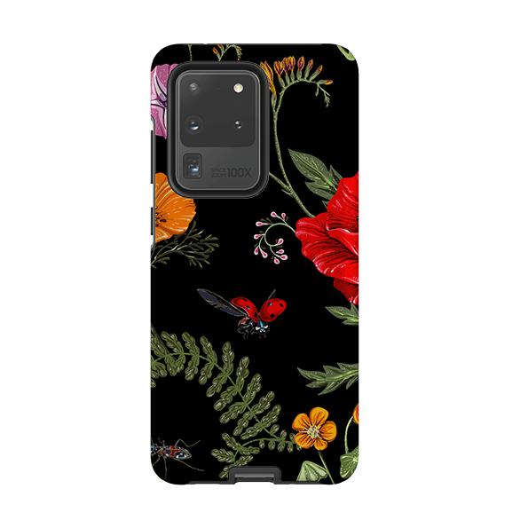 Samsung phone case-Moonlight Garden-Product Details Raised bevel to protect screen from scratches. Impact resistant polycarbonate shell and shock absorbing inner TPU liner. Secure fit with design wrapping around side of the case and full access to ports. Compatible with Qi-standard wireless charging. Thickness 1/8 inch (3mm), weight 30g. Compatibility See drop down menu for options, please select the right case as we print to order.-Stringberry