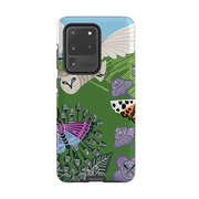 Samsung phone case-Morning Barn Owl By Kate Heiss-Product Details Raised bevel to protect screen from scratches. Impact resistant polycarbonate shell and shock absorbing inner TPU liner. Secure fit with design wrapping around side of the case and full access to ports. Compatible with Qi-standard wireless charging. Thickness 1/8 inch (3mm), weight 30g. Compatibility See drop down menu for options, please select the right case as we print to order.-Stringberry