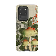 Samsung phone case-Mushroom Fashions-Product Details Raised bevel to protect screen from scratches. Impact resistant polycarbonate shell and shock absorbing inner TPU liner. Secure fit with design wrapping around side of the case and full access to ports. Compatible with Qi-standard wireless charging. Thickness 1/8 inch (3mm), weight 30g. Compatibility See drop down menu for options, please select the right case as we print to order.-Stringberry