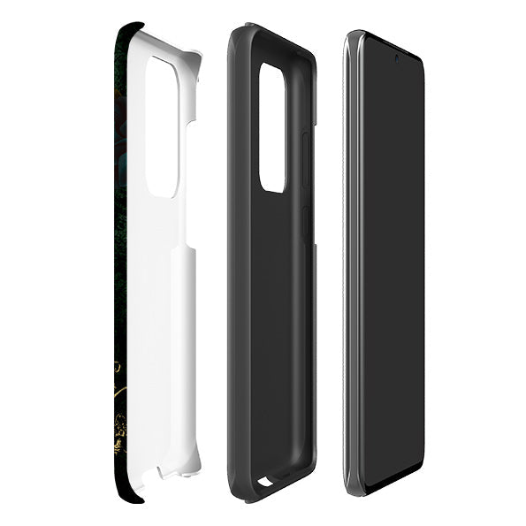 Samsung phone case-Mystic-Product Details Raised bevel to protect screen from scratches. Impact resistant polycarbonate shell and shock absorbing inner TPU liner. Secure fit with design wrapping around side of the case and full access to ports. Compatible with Qi-standard wireless charging. Thickness 1/8 inch (3mm), weight 30g. Compatibility See drop down menu for options, please select the right case as we print to order.-Stringberry