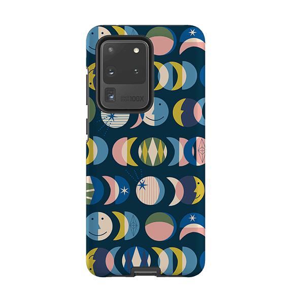 Samsung phone case-Mystic Moon By Ali Brookes-Product Details Raised bevel to protect screen from scratches. Impact resistant polycarbonate shell and shock absorbing inner TPU liner. Secure fit with design wrapping around side of the case and full access to ports. Compatible with Qi-standard wireless charging. Thickness 1/8 inch (3mm), weight 30g. Compatibility See drop down menu for options, please select the right case as we print to order.-Stringberry