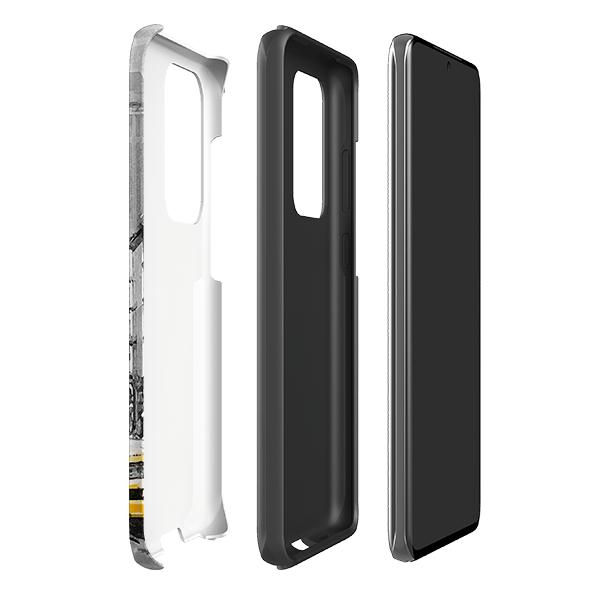 Samsung phone case-New York-Product Details Raised bevel to protect screen from scratches. Impact resistant polycarbonate shell and shock absorbing inner TPU liner. Secure fit with design wrapping around side of the case and full access to ports. Compatible with Qi-standard wireless charging. Thickness 1/8 inch (3mm), weight 30g. Compatibility See drop down menu for options, please select the right case as we print to order.-Stringberry
