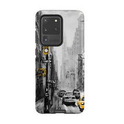 Samsung phone case-New York-Product Details Raised bevel to protect screen from scratches. Impact resistant polycarbonate shell and shock absorbing inner TPU liner. Secure fit with design wrapping around side of the case and full access to ports. Compatible with Qi-standard wireless charging. Thickness 1/8 inch (3mm), weight 30g. Compatibility See drop down menu for options, please select the right case as we print to order.-Stringberry