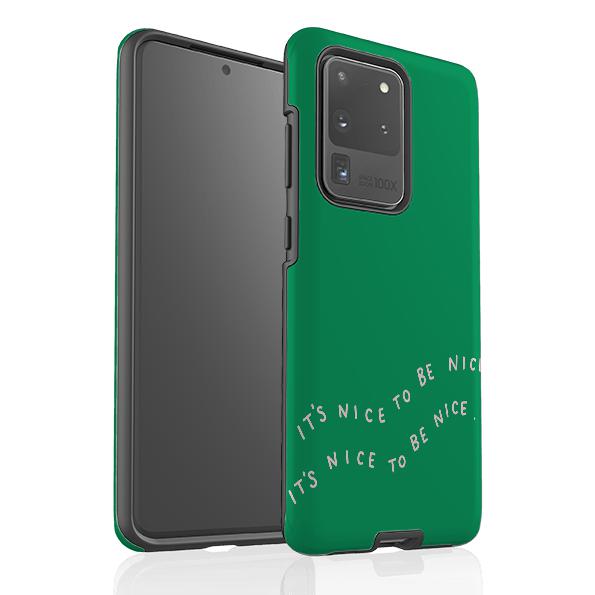 Samsung phone case-Nice-Product Details Raised bevel to protect screen from scratches. Impact resistant polycarbonate shell and shock absorbing inner TPU liner. Secure fit with design wrapping around side of the case and full access to ports. Compatible with Qi-standard wireless charging. Thickness 1/8 inch (3mm), weight 30g. Compatibility See drop down menu for options, please select the right case as we print to order.-Stringberry