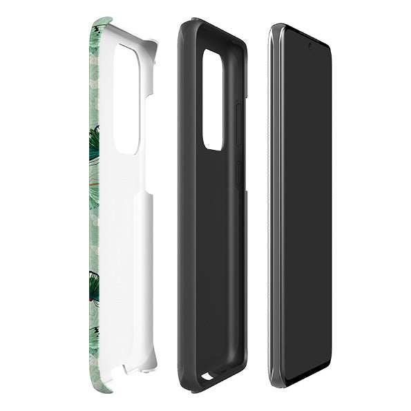 Samsung phone case-Night Flutter By Katherine Quinn-Product Details Raised bevel to protect screen from scratches. Impact resistant polycarbonate shell and shock absorbing inner TPU liner. Secure fit with design wrapping around side of the case and full access to ports. Compatible with Qi-standard wireless charging. Thickness 1/8 inch (3mm), weight 30g. Compatibility See drop down menu for options, please select the right case as we print to order.-Stringberry