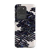 Samsung phone case-Night Palm By Kitty Joseph-Product Details Raised bevel to protect screen from scratches. Impact resistant polycarbonate shell and shock absorbing inner TPU liner. Secure fit with design wrapping around side of the case and full access to ports. Compatible with Qi-standard wireless charging. Thickness 1/8 inch (3mm), weight 30g. Compatibility See drop down menu for options, please select the right case as we print to order.-Stringberry