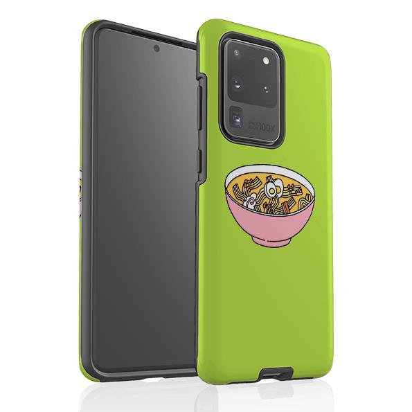 Samsung phone case-Noodle-Product Details Raised bevel to protect screen from scratches. Impact resistant polycarbonate shell and shock absorbing inner TPU liner. Secure fit with design wrapping around side of the case and full access to ports. Compatible with Qi-standard wireless charging. Thickness 1/8 inch (3mm), weight 30g. Compatibility See drop down menu for options, please select the right case as we print to order.-Stringberry