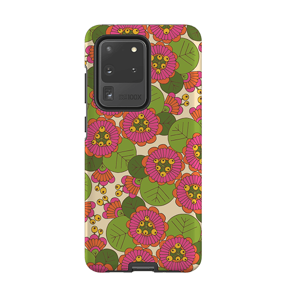 Samsung phone case-Passion Lilly By Amelia Bowman-Product Details Raised bevel to protect screen from scratches. Impact resistant polycarbonate shell and shock absorbing inner TPU liner. Secure fit with design wrapping around side of the case and full access to ports. Compatible with Qi-standard wireless charging. Thickness 1/8 inch (3mm), weight 30g. Compatibility See drop down menu for options, please select the right case as we print to order.-Stringberry