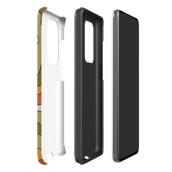 Samsung phone case-Peace B-Product Details Raised bevel to protect screen from scratches. Impact resistant polycarbonate shell and shock absorbing inner TPU liner. Secure fit with design wrapping around side of the case and full access to ports. Compatible with Qi-standard wireless charging. Thickness 1/8 inch (3mm), weight 30g. Compatibility See drop down menu for options, please select the right case as we print to order.-Stringberry
