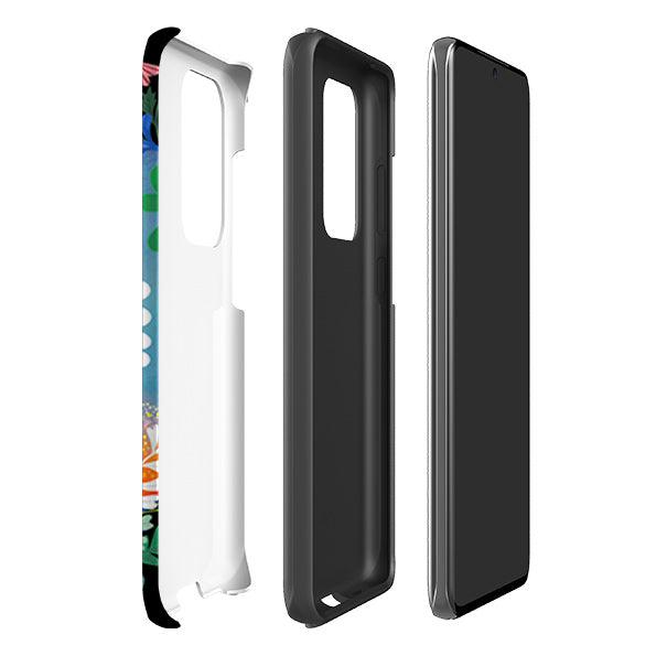 Samsung phone case-Peacebird By Mia Underwood-Product Details Raised bevel to protect screen from scratches. Impact resistant polycarbonate shell and shock absorbing inner TPU liner. Secure fit with design wrapping around side of the case and full access to ports. Compatible with Qi-standard wireless charging. Thickness 1/8 inch (3mm), weight 30g. Compatibility See drop down menu for options, please select the right case as we print to order.-Stringberry