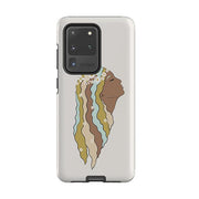 Samsung phone case-Peaceful-Product Details Raised bevel to protect screen from scratches. Impact resistant polycarbonate shell and shock absorbing inner TPU liner. Secure fit with design wrapping around side of the case and full access to ports. Compatible with Qi-standard wireless charging. Thickness 1/8 inch (3mm), weight 30g. Compatibility See drop down menu for options, please select the right case as we print to order.-Stringberry