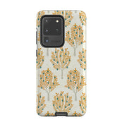 Samsung phone case-Pear Trees Cream By Katherine Quinn-Product Details Raised bevel to protect screen from scratches. Impact resistant polycarbonate shell and shock absorbing inner TPU liner. Secure fit with design wrapping around side of the case and full access to ports. Compatible with Qi-standard wireless charging. Thickness 1/8 inch (3mm), weight 30g. Compatibility See drop down menu for options, please select the right case as we print to order.-Stringberry
