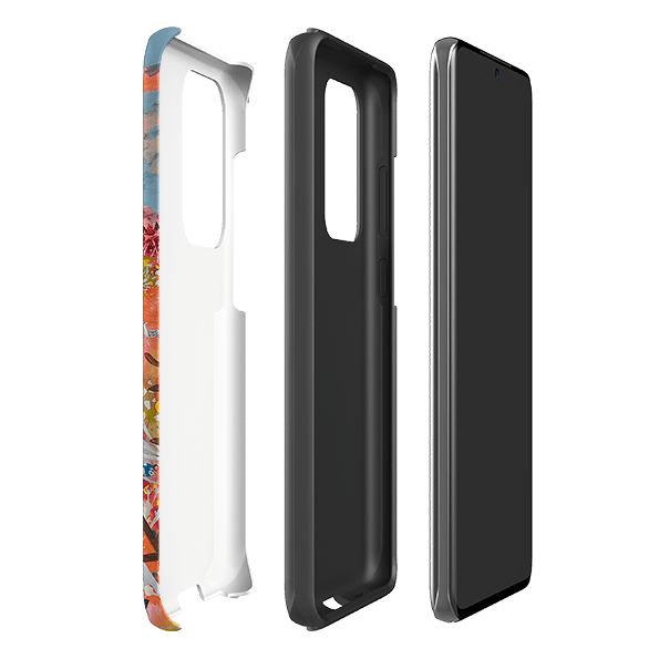 Samsung phone case-Perfect Day By Claire West-Product Details Raised bevel to protect screen from scratches. Impact resistant polycarbonate shell and shock absorbing inner TPU liner. Secure fit with design wrapping around side of the case and full access to ports. Compatible with Qi-standard wireless charging. Thickness 1/8 inch (3mm), weight 30g. Compatibility See drop down menu for options, please select the right case as we print to order.-Stringberry