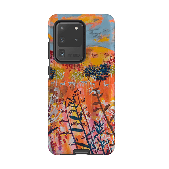 Samsung phone case-Perfect Day By Claire West-Product Details Raised bevel to protect screen from scratches. Impact resistant polycarbonate shell and shock absorbing inner TPU liner. Secure fit with design wrapping around side of the case and full access to ports. Compatible with Qi-standard wireless charging. Thickness 1/8 inch (3mm), weight 30g. Compatibility See drop down menu for options, please select the right case as we print to order.-Stringberry
