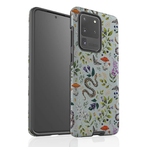 Samsung phone case-Poisonous 2 By Catherine Rowe-Product Details Raised bevel to protect screen from scratches. Impact resistant polycarbonate shell and shock absorbing inner TPU liner. Secure fit with design wrapping around side of the case and full access to ports. Compatible with Qi-standard wireless charging. Thickness 1/8 inch (3mm), weight 30g. Compatibility See drop down menu for options, please select the right case as we print to order.-Stringberry