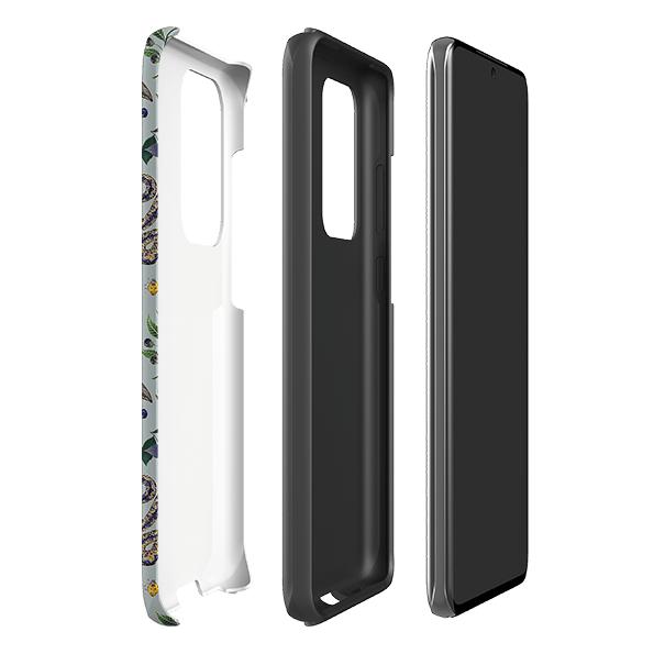 Samsung phone case-Poisonous 2 By Catherine Rowe-Product Details Raised bevel to protect screen from scratches. Impact resistant polycarbonate shell and shock absorbing inner TPU liner. Secure fit with design wrapping around side of the case and full access to ports. Compatible with Qi-standard wireless charging. Thickness 1/8 inch (3mm), weight 30g. Compatibility See drop down menu for options, please select the right case as we print to order.-Stringberry