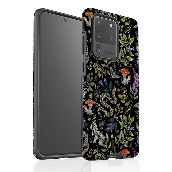Samsung phone case-Poisonous By Catherine Rowe-Product Details Raised bevel to protect screen from scratches. Impact resistant polycarbonate shell and shock absorbing inner TPU liner. Secure fit with design wrapping around side of the case and full access to ports. Compatible with Qi-standard wireless charging. Thickness 1/8 inch (3mm), weight 30g. Compatibility See drop down menu for options, please select the right case as we print to order.-Stringberry