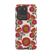 Samsung phone case-Pop Flower By Amelia Bowman-Product Details Raised bevel to protect screen from scratches. Impact resistant polycarbonate shell and shock absorbing inner TPU liner. Secure fit with design wrapping around side of the case and full access to ports. Compatible with Qi-standard wireless charging. Thickness 1/8 inch (3mm), weight 30g. Compatibility See drop down menu for options, please select the right case as we print to order.-Stringberry