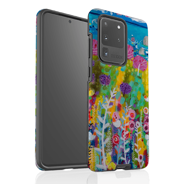 Samsung phone case-Precious Day By Claire West-Product Details Raised bevel to protect screen from scratches. Impact resistant polycarbonate shell and shock absorbing inner TPU liner. Secure fit with design wrapping around side of the case and full access to ports. Compatible with Qi-standard wireless charging. Thickness 1/8 inch (3mm), weight 30g. Compatibility See drop down menu for options, please select the right case as we print to order.-Stringberry