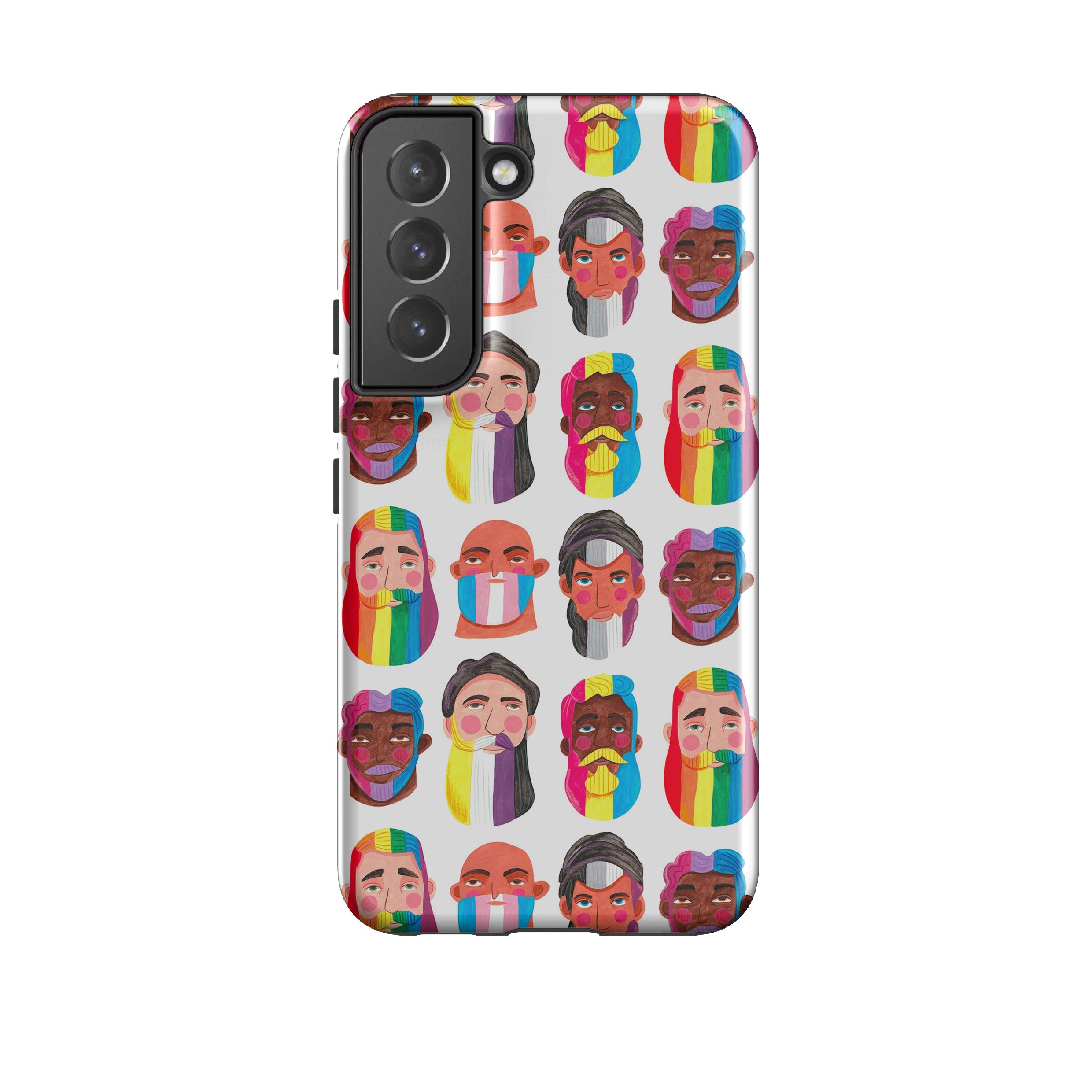 Samsung phone case-Pride By Caroline Bonne Muller-Product Details Raised bevel to protect screen from scratches. Impact resistant polycarbonate shell and shock absorbing inner TPU liner. Secure fit with design wrapping around side of the case and full access to ports. Compatible with Qi-standard wireless charging. Thickness 1/8 inch (3mm), weight 30g. Compatibility See drop down menu for options, please select the right case as we print to order.-Stringberry