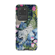 Samsung phone case-Prowling Leopard By Bex Parkin-Product Details Raised bevel to protect screen from scratches. Impact resistant polycarbonate shell and shock absorbing inner TPU liner. Secure fit with design wrapping around side of the case and full access to ports. Compatible with Qi-standard wireless charging. Thickness 1/8 inch (3mm), weight 30g. Compatibility See drop down menu for options, please select the right case as we print to order.-Stringberry