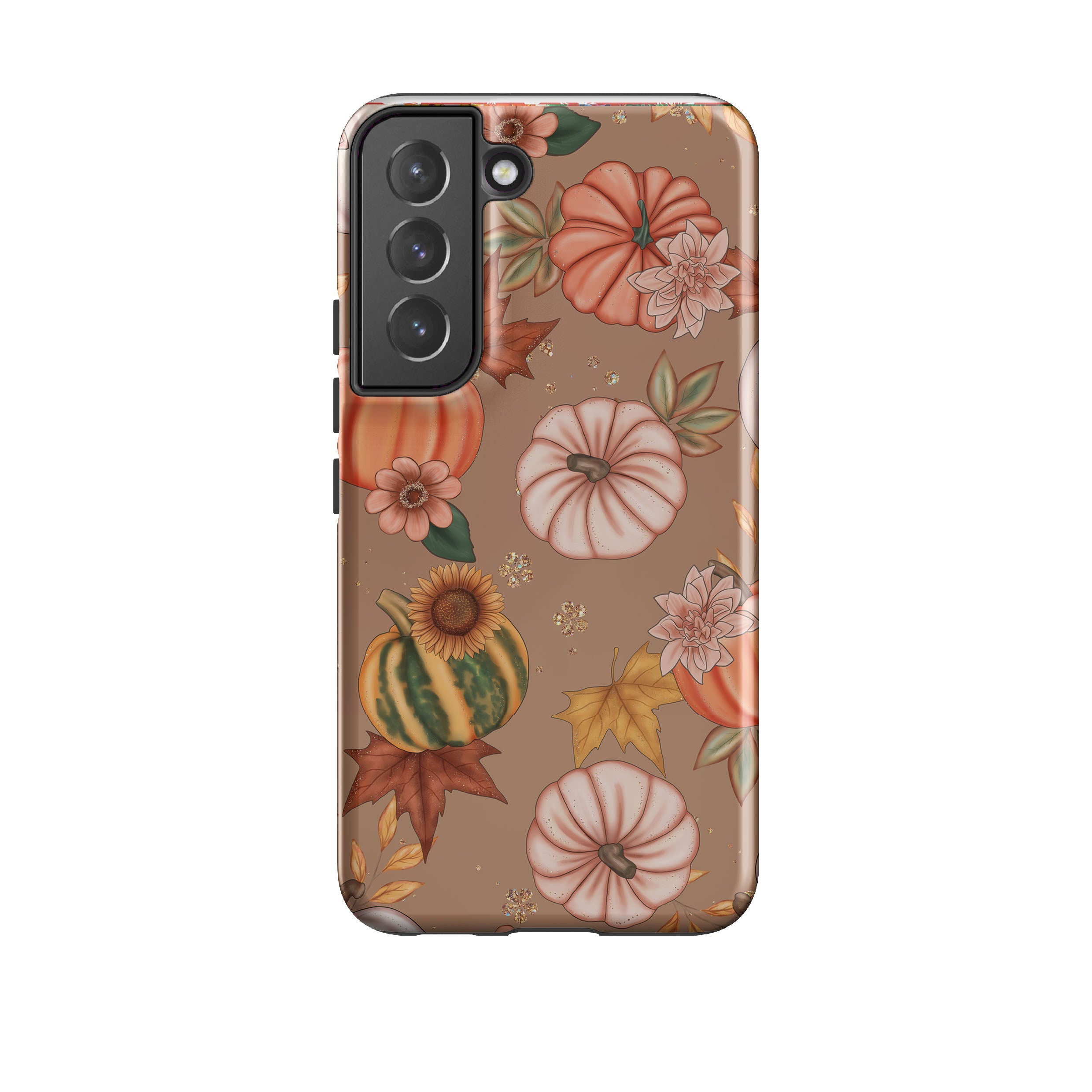 Samsung phone case-Pumpkins-Product Details Raised bevel to protect screen from scratches. Impact resistant polycarbonate shell and shock absorbing inner TPU liner. Secure fit with design wrapping around side of the case and full access to ports. Compatible with Qi-standard wireless charging. Thickness 1/8 inch (3mm), weight 30g. Compatibility See drop down menu for options, please select the right case as we print to order.-Stringberry