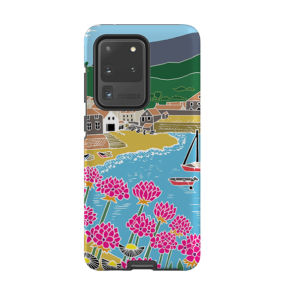 Samsung phone case-Quaint Harbour By Kate Heiss-Product Details Raised bevel to protect screen from scratches. Impact resistant polycarbonate shell and shock absorbing inner TPU liner. Secure fit with design wrapping around side of the case and full access to ports. Compatible with Qi-standard wireless charging. Thickness 1/8 inch (3mm), weight 30g. Compatibility See drop down menu for options, please select the right case as we print to order.-Stringberry