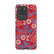 Samsung phone case-Red Bouquet By Cressida Bell-Product Details Raised bevel to protect screen from scratches. Impact resistant polycarbonate shell and shock absorbing inner TPU liner. Secure fit with design wrapping around side of the case and full access to ports. Compatible with Qi-standard wireless charging. Thickness 1/8 inch (3mm), weight 30g. Compatibility See drop down menu for options, please select the right case as we print to order.-Stringberry