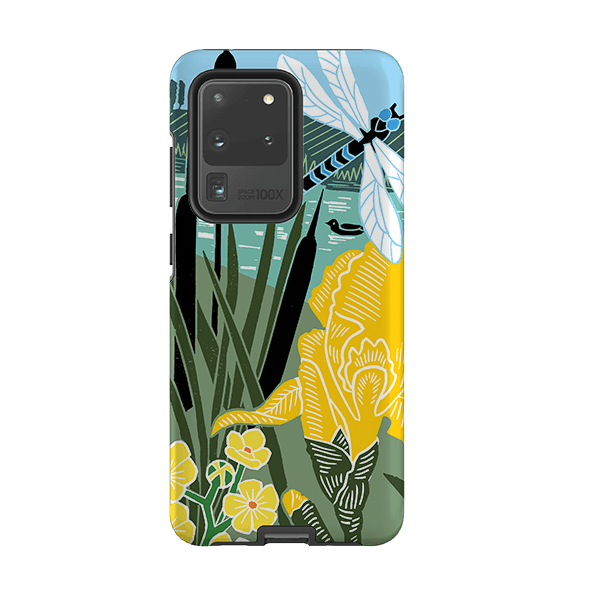 Samsung phone case-Riverside By Kate Heiss-Product Details Raised bevel to protect screen from scratches. Impact resistant polycarbonate shell and shock absorbing inner TPU liner. Secure fit with design wrapping around side of the case and full access to ports. Compatible with Qi-standard wireless charging. Thickness 1/8 inch (3mm), weight 30g. Compatibility See drop down menu for options, please select the right case as we print to order.-Stringberry