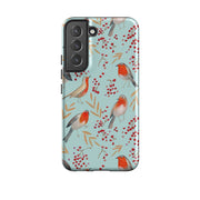 Samsung phone case-Robin By Caroline Bonne Muller-Product Details Raised bevel to protect screen from scratches. Impact resistant polycarbonate shell and shock absorbing inner TPU liner. Secure fit with design wrapping around side of the case and full access to ports. Compatible with Qi-standard wireless charging. Thickness 1/8 inch (3mm), weight 30g. Compatibility See drop down menu for options, please select the right case as we print to order.-Stringberry
