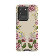 Samsung phone case-Roses By Bex Parkin-Product Details Raised bevel to protect screen from scratches. Impact resistant polycarbonate shell and shock absorbing inner TPU liner. Secure fit with design wrapping around side of the case and full access to ports. Compatible with Qi-standard wireless charging. Thickness 1/8 inch (3mm), weight 30g. Compatibility See drop down menu for options, please select the right case as we print to order.-Stringberry