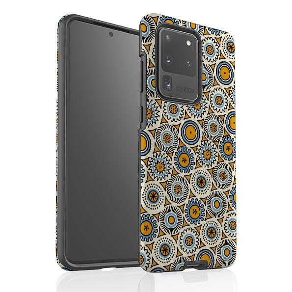 Samsung phone case-Roundels By Cressida Bell-Product Details Raised bevel to protect screen from scratches. Impact resistant polycarbonate shell and shock absorbing inner TPU liner. Secure fit with design wrapping around side of the case and full access to ports. Compatible with Qi-standard wireless charging. Thickness 1/8 inch (3mm), weight 30g. Compatibility See drop down menu for options, please select the right case as we print to order.-Stringberry