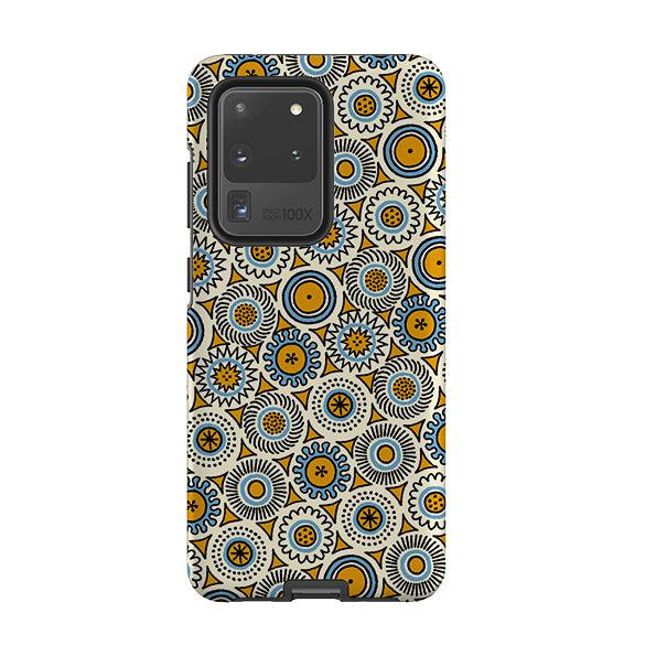 Samsung phone case-Roundels By Cressida Bell-Product Details Raised bevel to protect screen from scratches. Impact resistant polycarbonate shell and shock absorbing inner TPU liner. Secure fit with design wrapping around side of the case and full access to ports. Compatible with Qi-standard wireless charging. Thickness 1/8 inch (3mm), weight 30g. Compatibility See drop down menu for options, please select the right case as we print to order.-Stringberry