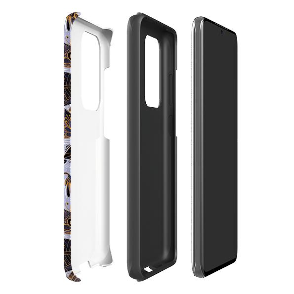 Samsung phone case-Royal Botanical-Product Details Raised bevel to protect screen from scratches. Impact resistant polycarbonate shell and shock absorbing inner TPU liner. Secure fit with design wrapping around side of the case and full access to ports. Compatible with Qi-standard wireless charging. Thickness 1/8 inch (3mm), weight 30g. Compatibility See drop down menu for options, please select the right case as we print to order.-Stringberry