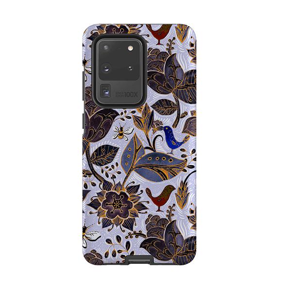 Samsung phone case-Royal Botanical-Product Details Raised bevel to protect screen from scratches. Impact resistant polycarbonate shell and shock absorbing inner TPU liner. Secure fit with design wrapping around side of the case and full access to ports. Compatible with Qi-standard wireless charging. Thickness 1/8 inch (3mm), weight 30g. Compatibility See drop down menu for options, please select the right case as we print to order.-Stringberry
