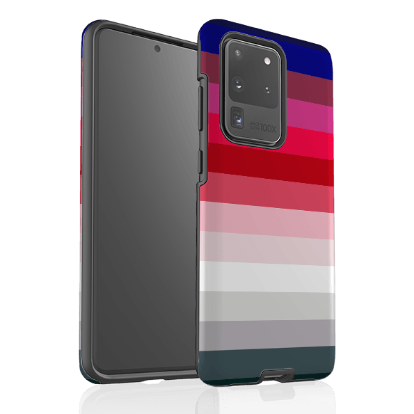 Samsung phone case-Ruby Horizon By Kitty Joseph-Product Details Raised bevel to protect screen from scratches. Impact resistant polycarbonate shell and shock absorbing inner TPU liner. Secure fit with design wrapping around side of the case and full access to ports. Compatible with Qi-standard wireless charging. Thickness 1/8 inch (3mm), weight 30g. Compatibility See drop down menu for options, please select the right case as we print to order.-Stringberry