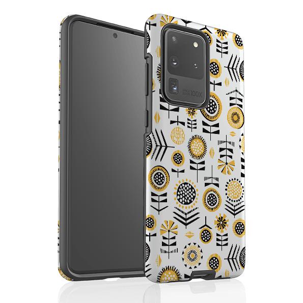 Samsung phone case-Scandi Summer By Ali Brookes-Product Details Raised bevel to protect screen from scratches. Impact resistant polycarbonate shell and shock absorbing inner TPU liner. Secure fit with design wrapping around side of the case and full access to ports. Compatible with Qi-standard wireless charging. Thickness 1/8 inch (3mm), weight 30g. Compatibility See drop down menu for options, please select the right case as we print to order.-Stringberry