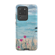 Samsung phone case-Seascape By Mary Stubberfield-Product Details Raised bevel to protect screen from scratches. Impact resistant polycarbonate shell and shock absorbing inner TPU liner. Secure fit with design wrapping around side of the case and full access to ports. Compatible with Qi-standard wireless charging. Thickness 1/8 inch (3mm), weight 30g. Compatibility See drop down menu for options, please select the right case as we print to order.-Stringberry