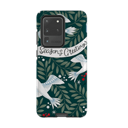 Samsung phone case-Seasons Greetings By Bex Parkin-Product Details Raised bevel to protect screen from scratches. Impact resistant polycarbonate shell and shock absorbing inner TPU liner. Secure fit with design wrapping around side of the case and full access to ports. Compatible with Qi-standard wireless charging. Thickness 1/8 inch (3mm), weight 30g. Compatibility See drop down menu for options, please select the right case as we print to order.-Stringberry