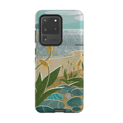 Samsung phone case-Shoreline By Liane Payne-Product Details Raised bevel to protect screen from scratches. Impact resistant polycarbonate shell and shock absorbing inner TPU liner. Secure fit with design wrapping around side of the case and full access to ports. Compatible with Qi-standard wireless charging. Thickness 1/8 inch (3mm), weight 30g. Compatibility See drop down menu for options, please select the right case as we print to order.-Stringberry