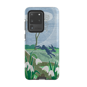 Samsung phone case-Snowdrops And Hare By Liane Payne-Product Details Raised bevel to protect screen from scratches. Impact resistant polycarbonate shell and shock absorbing inner TPU liner. Secure fit with design wrapping around side of the case and full access to ports. Compatible with Qi-standard wireless charging. Thickness 1/8 inch (3mm), weight 30g. Compatibility See drop down menu for options, please select the right case as we print to order.-Stringberry