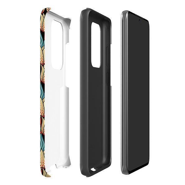 Samsung phone case-Spotty Tulip By Cressida Bell-Product Details Raised bevel to protect screen from scratches. Impact resistant polycarbonate shell and shock absorbing inner TPU liner. Secure fit with design wrapping around side of the case and full access to ports. Compatible with Qi-standard wireless charging. Thickness 1/8 inch (3mm), weight 30g. Compatibility See drop down menu for options, please select the right case as we print to order.-Stringberry