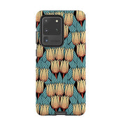 Samsung phone case-Spotty Tulip By Cressida Bell-Product Details Raised bevel to protect screen from scratches. Impact resistant polycarbonate shell and shock absorbing inner TPU liner. Secure fit with design wrapping around side of the case and full access to ports. Compatible with Qi-standard wireless charging. Thickness 1/8 inch (3mm), weight 30g. Compatibility See drop down menu for options, please select the right case as we print to order.-Stringberry