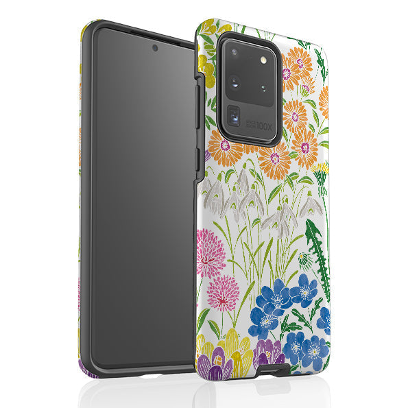 Samsung phone case-Spring-1 By Natalie Pedetti Prack-Product Details Raised bevel to protect screen from scratches. Impact resistant polycarbonate shell and shock absorbing inner TPU liner. Secure fit with design wrapping around side of the case and full access to ports. Compatible with Qi-standard wireless charging. Thickness 1/8 inch (3mm), weight 30g. Compatibility See drop down menu for options, please select the right case as we print to order.-Stringberry