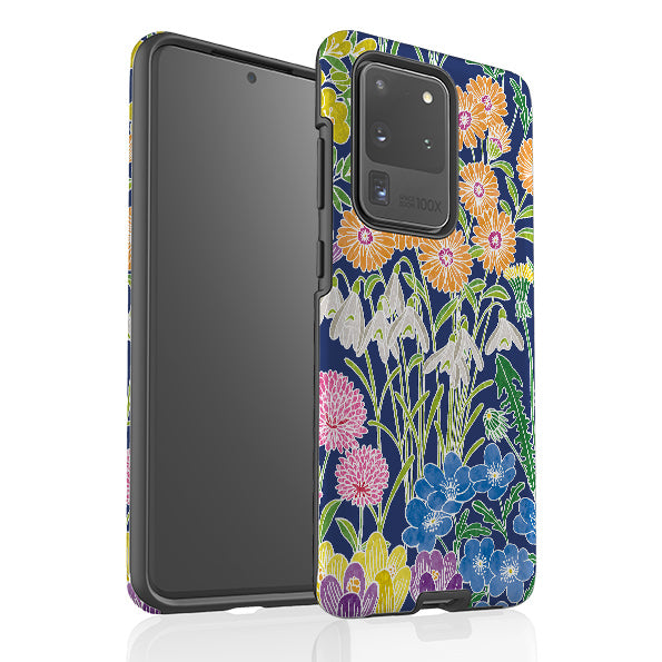 Samsung phone case-Spring-2 By Natalie Pedetti Prack-Product Details Raised bevel to protect screen from scratches. Impact resistant polycarbonate shell and shock absorbing inner TPU liner. Secure fit with design wrapping around side of the case and full access to ports. Compatible with Qi-standard wireless charging. Thickness 1/8 inch (3mm), weight 30g. Compatibility See drop down menu for options, please select the right case as we print to order.-Stringberry