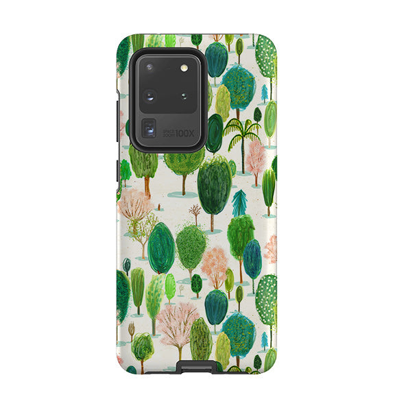 Samsung phone case-Spring In The Arboretum By Katherine Quinn-Product Details Raised bevel to protect screen from scratches. Impact resistant polycarbonate shell and shock absorbing inner TPU liner. Secure fit with design wrapping around side of the case and full access to ports. Compatible with Qi-standard wireless charging. Thickness 1/8 inch (3mm), weight 30g. Compatibility See drop down menu for options, please select the right case as we print to order.-Stringberry