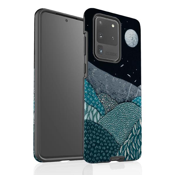 Samsung phone case-Spring Night By Natasha Newton-Product Details Raised bevel to protect screen from scratches. Impact resistant polycarbonate shell and shock absorbing inner TPU liner. Secure fit with design wrapping around side of the case and full access to ports. Compatible with Qi-standard wireless charging. Thickness 1/8 inch (3mm), weight 30g. Compatibility See drop down menu for options, please select the right case as we print to order.-Stringberry